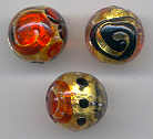 "Miro" 14mm Red, Black & Gold